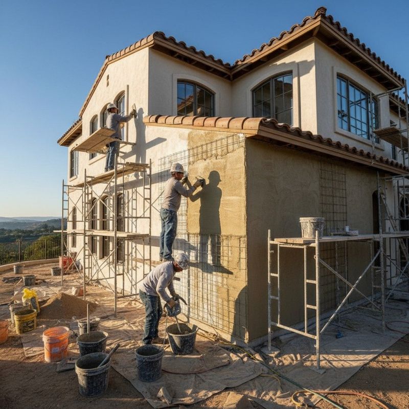 Residential Stucco Service detail